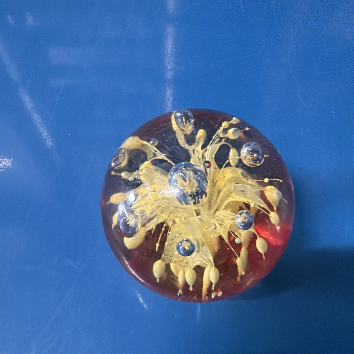 Vintage Art Glass Oval Paperweight by Price Is Right Miami