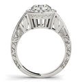 Halo Set Diamond Engagement Ring in 14k White Gold (1 5/8 cttw) by Bids.com