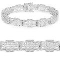 0.48 Carat Genuine White Diamond .925 Sterling Silver Bracelet by Bids.com