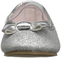 Kids Carters Girls Bigbow5 Fabric Pull On Ballet, Silver, Size Toddler 6.0 by Vanessa Jane