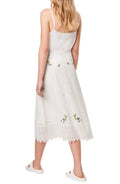 French Connection Embroidered Eyelet MIDI Skirt, Size 0 - White by Vanessa Jane