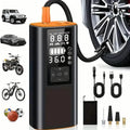 Portable Tire Inflator Air Compressor – 150 PSI Digital Air Pump with Light for Car, Bike & Motorcycle by DailySale