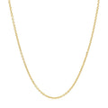 14k Yellow Gold Round Cable Link Chain 1.3mm by Bids.com