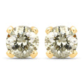 0.98 Carat Genuine LB Diamond 14K Yellow Gold Earrings by Bids.com