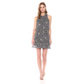 BB Dakota - January Printed Fit Flare Dress Black Womens Dress,Size Small by Vanessa Jane
