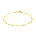 2.6mm 10k Yellow Gold Link Figaro Bracelet by Bids.com