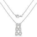 0.54 Carat Genuine White Diamond .925 Sterling Silver Pendant by Bids.com