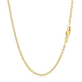 14k Yellow Gold Round Cable Link Chain 1.9mm by Bids.com