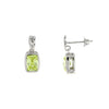 Cubic Zirconium Dangle Earrings Sterling Silver