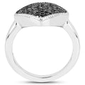 0.24 Carat Genuine Black Diamond .925 Sterling Silver Ring by Bids.com