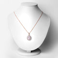 4.26 Carat Genuine Kunzite and White Topaz .925 Sterling Silver Pendant by Bids.com
