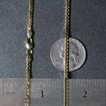 2.0mm 14k Yellow Gold Semi Solid Box Chain by Bids.com