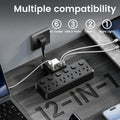12-in-1 Adjustable Desk Lamp Power Strip – 6 AC Outlets, 3 USB-A & 2 Type-C Ports, Surge Protection by DailySale