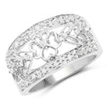 0.31 Carat Genuine White Diamond .925 Sterling Silver Ring by Bids.com