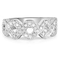 0.40 Carat Genuine White Diamond .925 Sterling Silver Ring by Bids.com