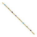 Genuine Rainbow Diamond Bracelet 10K Gold by Fine Color Jewels