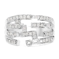 0.60 Carat Genuine White Diamond .925 Sterling Silver Ring by Bids.com
