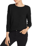 Aqua Cashmere Womens Hi-Low Crewneck Sweater, Size Small by Vanessa Jane