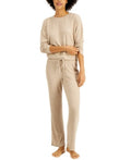 Alfani Ribbed Wide Leg Pajama Set by Vanessa Jane
