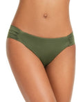 Bar III Sunset Solids Side-Shirred Hipster Bikini Bottoms by Vanessa Jane