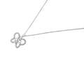 .925 Sterling Silver 1/4 cttw Prong-Set Diamond Butterfly 18" Pendant Necklace (H-I Color, I1-I2 Clarity) by Bids.com