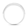 0.46 Carat Genuine White Diamond 14K White Gold Ring (F-G Color, SI Clarity) by Bids.com