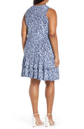 Michael Michael Kors Plus Tiered Flounce-Hem Dress, Size 0X by Vanessa Jane