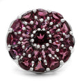 5.08 Carat Genuine Rhodolite .925 Sterling Silver Ring by Bids.com