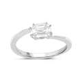0.33 Carat Genuine White Diamond 18K White Gold Ring (F-G Color, VVS-VS Clarity) by Bids.com