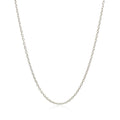 18k White Gold Round Cable Chain 1.5mm by Bids.com