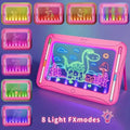LED Light-Up Doodle Board – 9 Double-Sided Cards with Markers, Art Toy for Kids 3-8 by DailySale