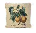 DaDa Bedding Apricot Fruit Elegant Accent Throw Pillow Cushion Cover - 1-Piece - 18" by DaDalogy Bedding Collection