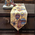 DaDa Bedding Bohemian Ornaments Colorful Holiday Lanterns Tapestry Dining Table Runner (14916) by DaDalogy Bedding Collection