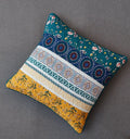 DaDa Bedding Bohemian Patchwork Bed of Wild Flowers Floral Gardenia Euro Pillow Sham Cover, 26" x 26" (JHW886) by DaDalogy Bedding Collection