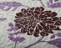 DaDa Bedding Bohemian Purple Blooms Floral Garden Pink Brown Bedspread Set (KBJ1629) by DaDalogy Bedding Collection