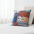 DaDa Bedding Bohemian Vibes Patchwork Floral Euro Pillow Sham Cover, 26" x 26" (JHW878) by DaDalogy Bedding Collection
