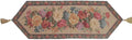 DaDa Bedding Breath of Spring Colorful Floral Beige Brown Tapestry Dining Table Runner (3089) by DaDalogy Bedding Collection