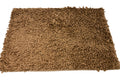 DaDa Bedding Coffee Brown Shaggy Soft Chenille Noodle Carpet Rug Bath Mat by DaDalogy Bedding Collection