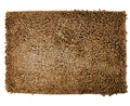 DaDa Bedding Coffee Brown Shaggy Soft Chenille Noodle Carpet Rug Bath Mat by DaDalogy Bedding Collection