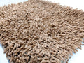 DaDa Bedding Coffee Brown Shaggy Soft Chenille Noodle Carpet Rug Bath Mat by DaDalogy Bedding Collection