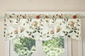 DaDa Bedding Collection Enchanted Meadow Semi-Sheer Valance - Floral Elegance in Beige, Rose, and Soft Green, Light Filtering See Through Microfiber, Rod Pocket Design, 18x52 Inches by DaDalogy Bedding Collection