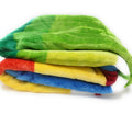 DaDa Bedding Colorful Striped Rainbow Reversible Plush Luxe Flannel Fleece Throw Blanket (XY9867) by DaDalogy Bedding Collection
