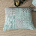 DaDa Bedding Contemporary Mint Green Grey Geometric Cotton Quilted Bedspread Set (JHW-804) by DaDalogy Bedding Collection
