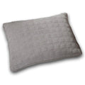 DaDa Bedding Corduroy Sherpa Backside Soft Grey Quilted Pillow Sham - 1-Piece (JHW858) by DaDalogy Bedding Collection