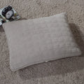 DaDa Bedding Corduroy Sherpa Backside Soft Grey Quilted Pillow Sham - 1-Piece (JHW858) by DaDalogy Bedding Collection