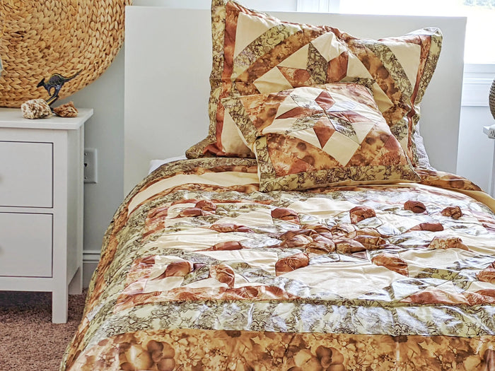 DaDa Bedding Country Rustic Camo Earthy Floral Sandy Beige Green Comforter Set (BM6118L-1) by DaDalogy Bedding Collection
