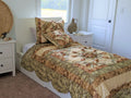 DaDa Bedding Country Rustic Camo Earthy Floral Sandy Beige Green Comforter Set (BM6118L-1) by DaDalogy Bedding Collection