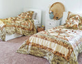 DaDa Bedding Country Rustic Camo Earthy Floral Sandy Beige Green Comforter Set (BM6118L-1) by DaDalogy Bedding Collection