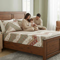 DaDa Bedding Cranberry Sage Floral Fitted Sheet Set by DaDalogy Bedding Collection