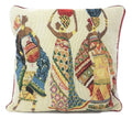 DaDa Bedding Dancing Women African Dreams Tapestry Throw Pillow Covers 16" x 16" by DaDalogy Bedding Collection